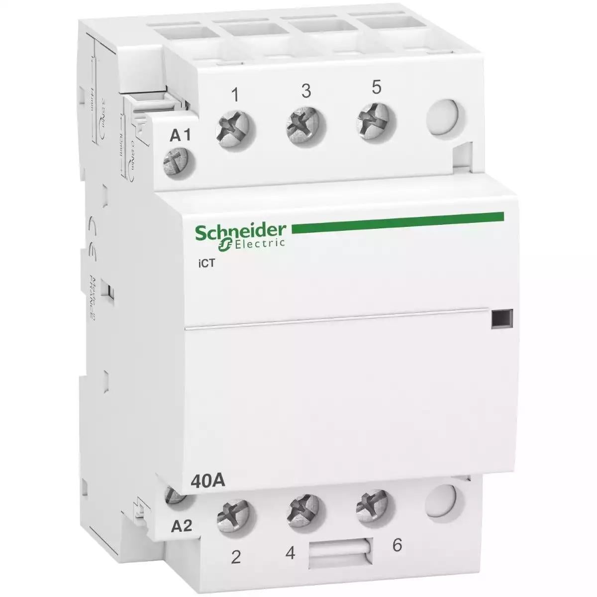 Schneider Electric Acti 9 iCT contactor - 3 poles - 3 NO - 40 A - 220..240 V AC