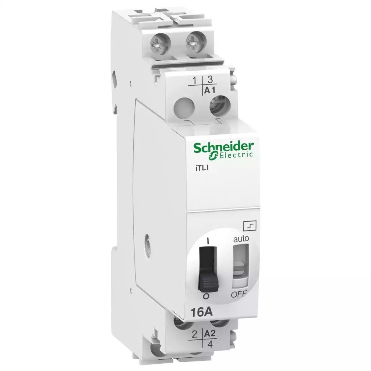 Schneider Electric Acti 9 iTL impulse relay iTLI - 2P - 1NO+1NC - 16A - coil 12 VDC - 24 VAC 50/60Hz