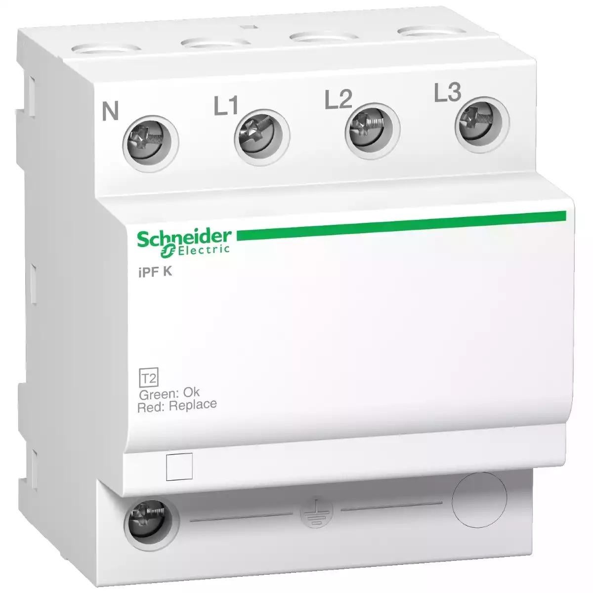 Schneider Electric Acti 9 iPF K 65 modular surge arrester - 3 poles + N - 340V