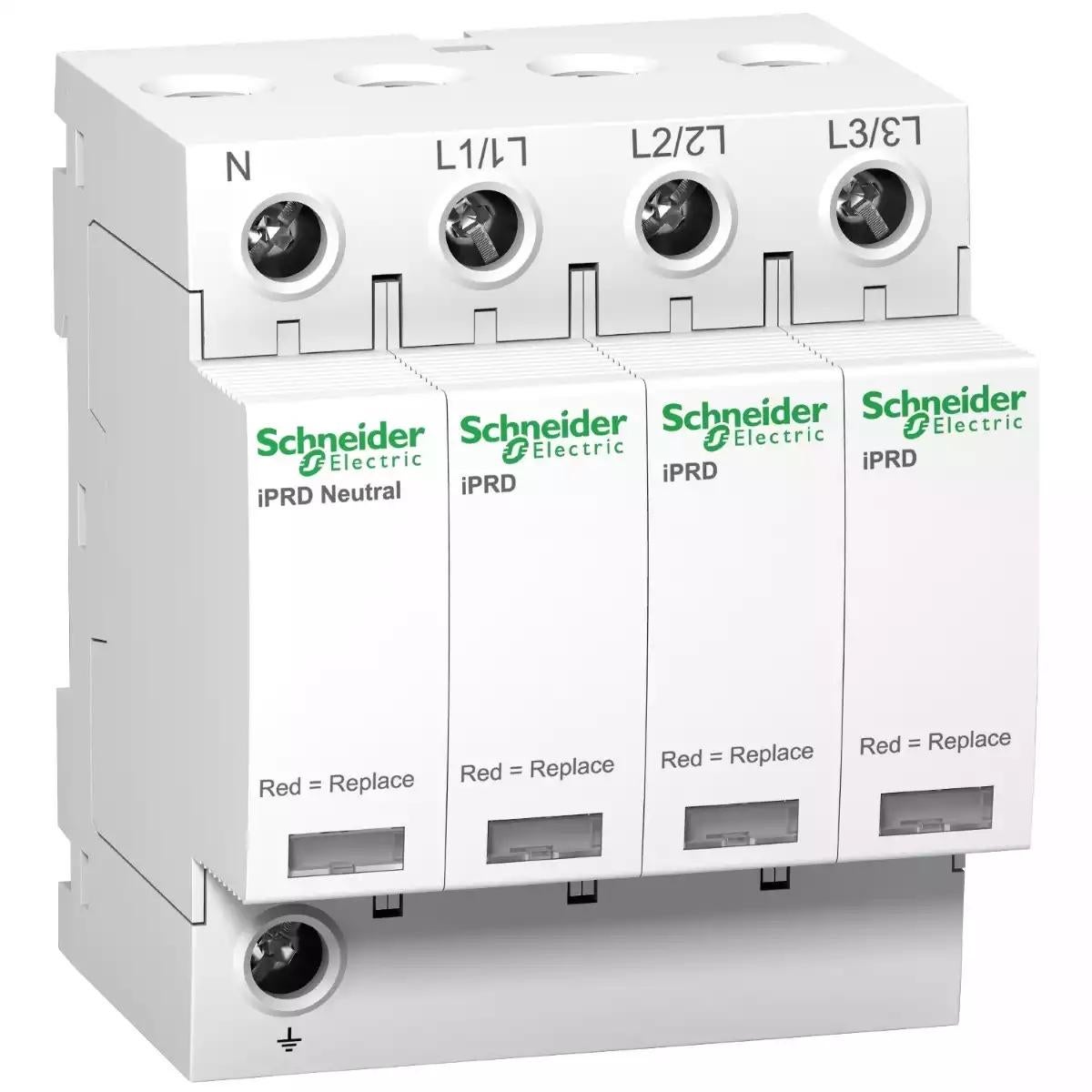Schneider Electric Acti 9 iPRD20r modular surge arrester - 3P + N - 350V - with remote transfert