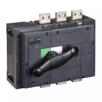 switch disconnector, Compact INS1600 , 1600 A, standard version with black rotary handle, 3 poles