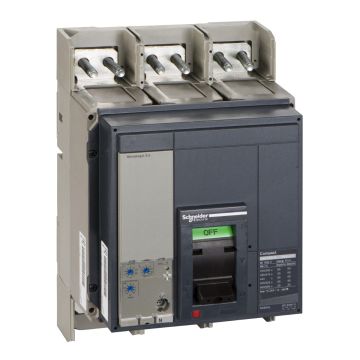 Schneider Electric Circuit breaker, ComPact NS1250N, 50kA/415VAC, Micrologic 2.0 trip unit, 1250A, fixed, 3 poles 3d