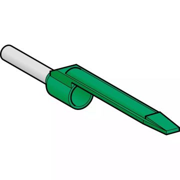 Cable end insulated markable, 0,34mmÂ², medium size, green, 10 bags, NF