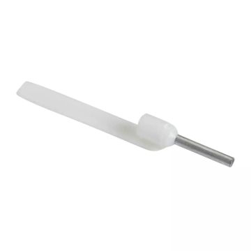 Cable end insulated markable, 0,5mmÂ², medium size, white, 10 bags, NF