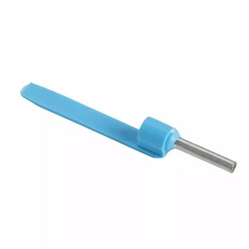 Cable end insulated markable, 0,75mmÂ², medium size, blue, 10 bags, NF