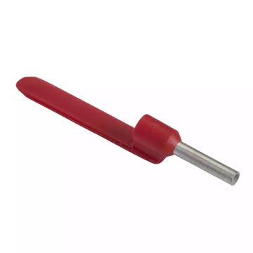 Cable end insulated markable, 1mmÂ², medium size, red, 10 bags, NF