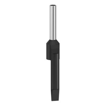 Cable end insulated markable, 1,5mmÂ², medium size, black, 10 bags, NF