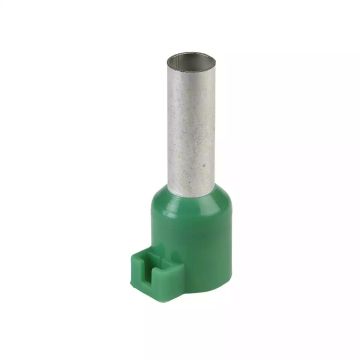 Cable end insulated for clip-in marker, 6mmÂ², medium size, green, 1 bag, NF