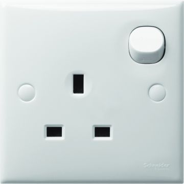 S-Classic - switched socket outlet - 1 gang - white