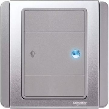 600W 1 Gang Horizontal Dimming Switch with Blue LED