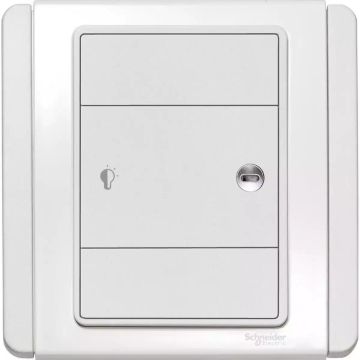 600W 1 Gang Horizontal Dimming Switch with White LED
