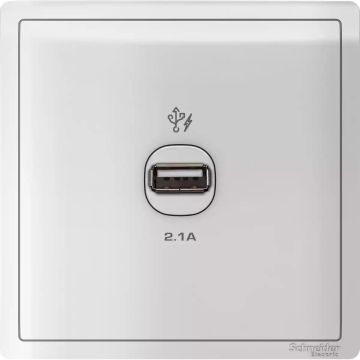 Pieno - 1 x 2.1A USB Charger - White