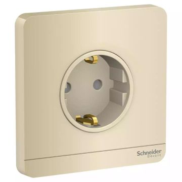 AvatarOn socket-outlet, 16A, 2P+earth, Schuko, Wine Gold