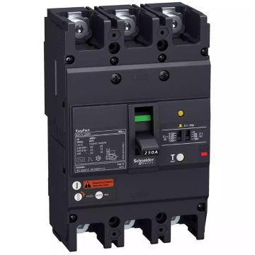 EasyPact EZC circuit breaker EZCV250H - TMD - 100 A - 3 poles 3d