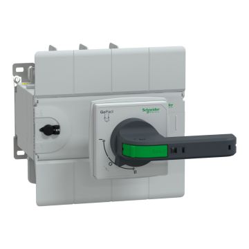 GoPact MTS 200 - Manual Transfer Switch, 4 poles, 160A, 415VAC 50/60Hz, extended rotary handle, open transition