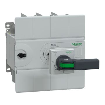 GoPact MTS 630 - Manual Transfer Switch, 4 poles, 400A, 415VAC 50/60Hz, extended rotary handle, open transition