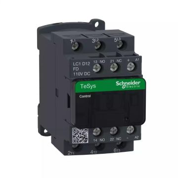 TeSys D contactor - 3P(3 NO) - AC-3 - <= 440 V 12 A - 110 V DC coil