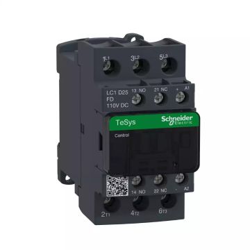 TeSys D contactor - 3P(3 NO) - AC-3 - <= 440 V 25 A - 110 V DC coil