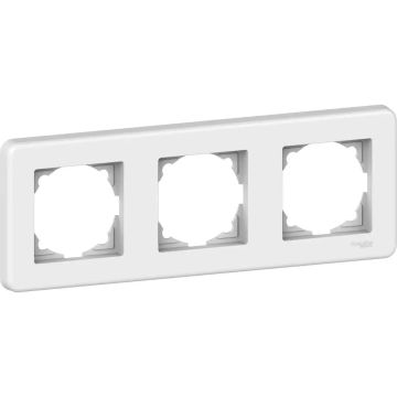Leona - horizontal 3-gang frame - white