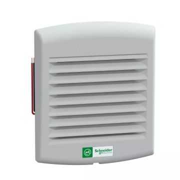 ClimaSys CV forced vent. IP54, 38m3/h, 24V DC, with outlet grille and filter G2