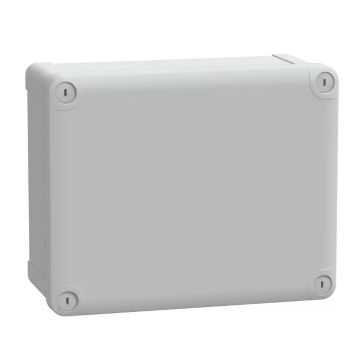 Enclosures ABS box IP66 IK07 RAL7035 Int.H225W175D100 Ext.H241W191D128 Opaque cover H20