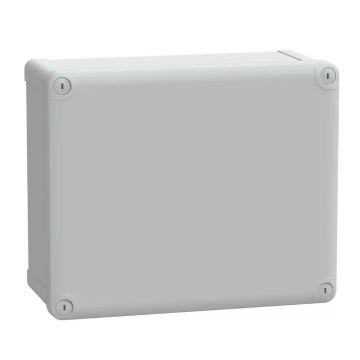 Enclosures ABS box IP66 IK07 RAL7035 Int.H275W225D120 Ext.H291W241D128 Opaque cover H20