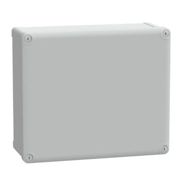 Enclosures ABS box IP66 IK07 RAL7035 Int.H325W275D120 Ext.H341W291D128 Opaque cover H20