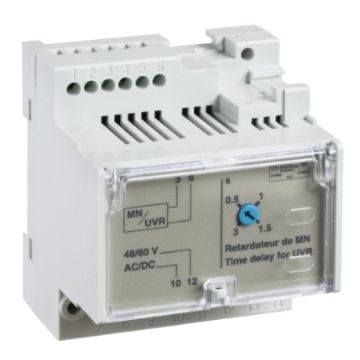 Schneider Electric ComPacT NS - Adjustable time delay relay for voltage release MN - 200/250 V AC/DC
