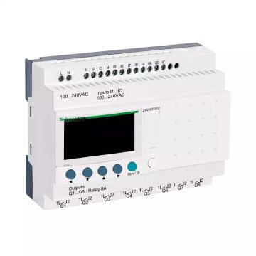 Zelio Logic compact smart relay - 20 I O - 100..240 V AC - no clock - display