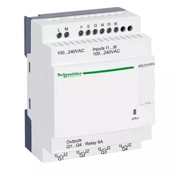 Zelio Logic compact smart relay - 10 I O - 100..240 V AC - no clock - no display