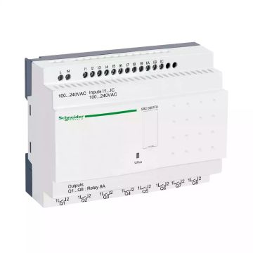Zelio Logic compact smart relay - 20 I O - 100..240 V AC - no clock - no display