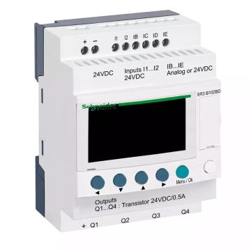 Zelio Logic modular smart relay Zelio Logic - 10 I O - 24 V DC - clock - display