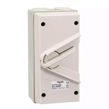Kavacha - 55A - 440V - Surface Mount Double Pole Isolating Switch - IP66