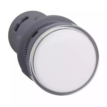 round pilot light Ã˜ 22 - white - integral LED- 24 V AC/DC- screw clamp terminals