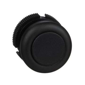 Harmony XAC - Push button head, plastic, black, booted, spring return