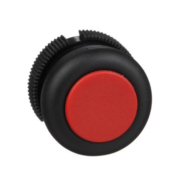 Harmony XAC - Push button head, plastic, red, booted, spring return