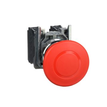 Harmony XB4 - Red Ã˜40 Emergency stop, switching off Ã˜22 latching push pull 1NC+1NO