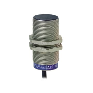 inductive sensor XS5 M30 - L43mm - brass - Sn10mm - 12..24VDC - cable 2m