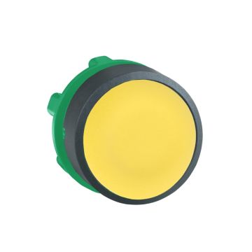Harmony XB5 - yellow flush pushbutton head Ã˜22 spring return unmarked