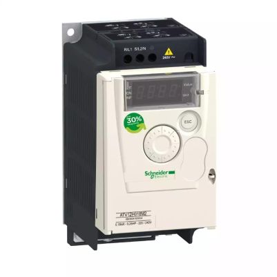 Altivar 12 variable speed drive ATV12 - 0.37kW - 0.55hp - 200..240V - 1ph - with heat sink
