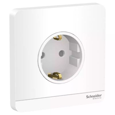 AvatarOn socket-outlet, 16A, 2P+earth, Schuko, White