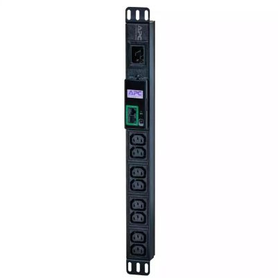 Schneider Electric APC Easy Rack PDU, Metered, 1U, 1 Phase, 3.7kW, 230V, 16A, 8 x C13 outlets, IEC60320 C20 inlet