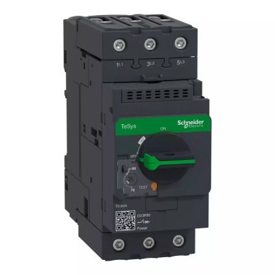 TeSys GV3 Motor circuit breaker, TeSys GV3, 3P, 70-80 A, thermal magnetic, EverLink terminals 