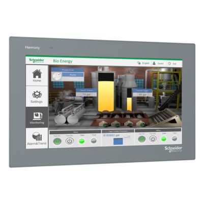 Schneider Electric Harmony ET6 15" wide screen touch panel, 16M colors, COM x 2, ETH x 1, USB host / device, RTC, DC24V