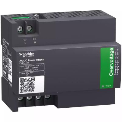 Masterpact NT external power supply module, input voltage 200 V AC to 240 V AC 50/60 Hz, output voltage 24 V DC, output current 1 A 