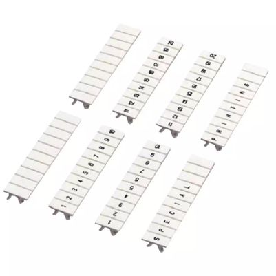 Linergy TR Clip in marking strip, 5mm, 10 characters 91 to 100, printed horizontally, white 