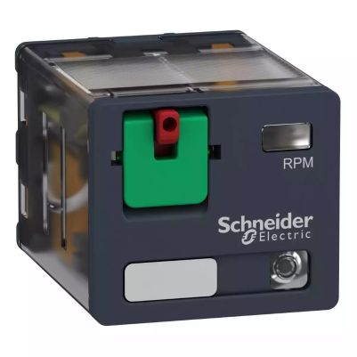 Zelio RPM - Relay power plug-in relay - 3 C/O - 230 V AC - 15 A - with LED