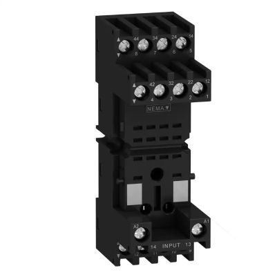 Zelio Time socket RXZ - mixed contact - 10A - < 250V - connector - for relay RXM2.., RXM4..