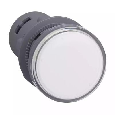 round pilot light Ã˜ 22 - white - integral LED - 110 V AC/DC - screw clamp terminals