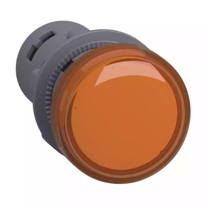 round pilot light Ã˜ 22 - amber- integral LED - 110 V AC/DC - screw clamp terminal